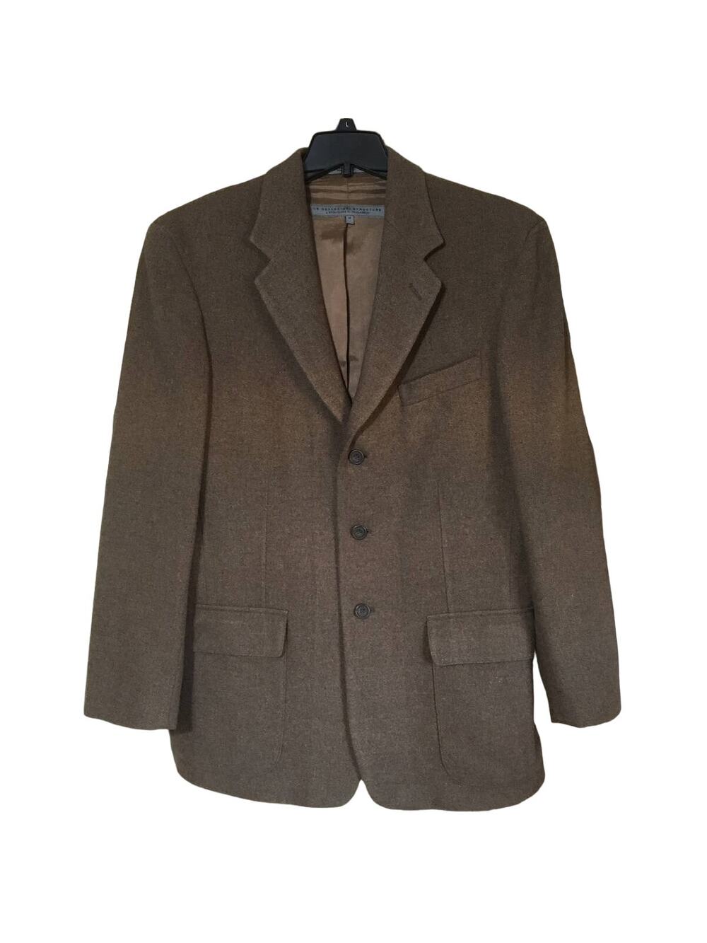 Le Collezioni Structure Made in Italy Brown Wool Blend Men's Jacket Blazer